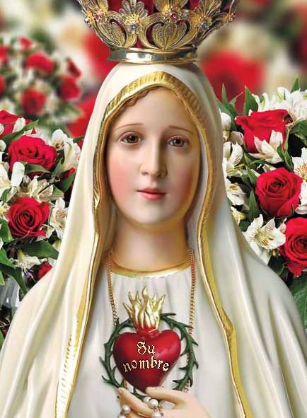 Mi nombre en elCorazón de la Virgen
